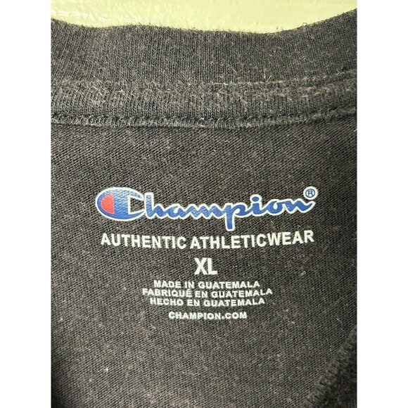 Mens XL Champion Angled Script Muscle Tee Gray T Shirt sleeveless - Picture 3 of 4